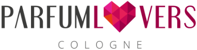Markenlogo / -schriftzug "Parfumlovers Cologne", grau/rot auf transparent
